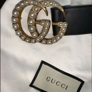 100% Authentic Gucci Pearl Belt